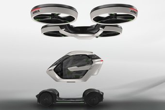 Italdesign и Airbus представили свое видение летающего автомобиля