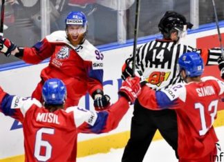 Сборная Чехии одержала победу над Латвией на чемпионате мира