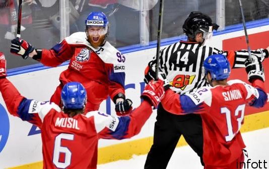 Сборная Чехии одержала победу над Латвией на чемпионате мира