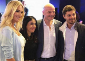 Виктория Лопырева поужинала с президентом Франции и главой FIFA