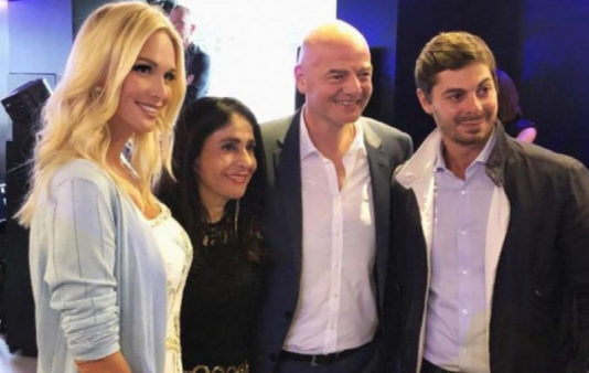 Виктория Лопырева поужинала с президентом Франции и главой FIFA