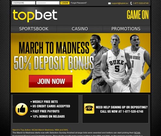 Бонусы в букмекерской конторе Топбет