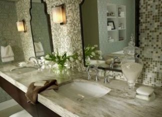 Искусственный акриловый камень: особенности и применение в интерьере ванной комнаты