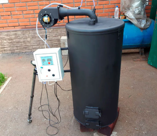 Как работает котел на отработанном масле?