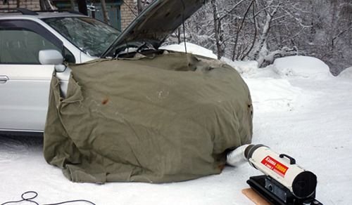 Как происходит отогрев автомобиля?