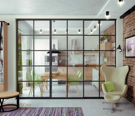 Лофт-перегородки из стекла и их особенности
