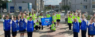 Белгородские ЮИДовцы дали старт Всероссийской Неделе безопасности световозвращающей инсталляцией