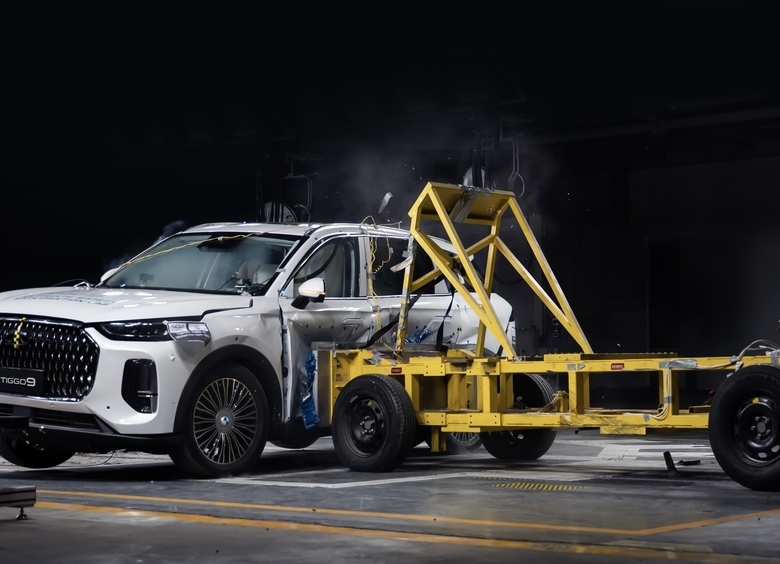 Chery Tiggo 9 разбили на краш-тесте по европейскому стандарту Euro NCAP
