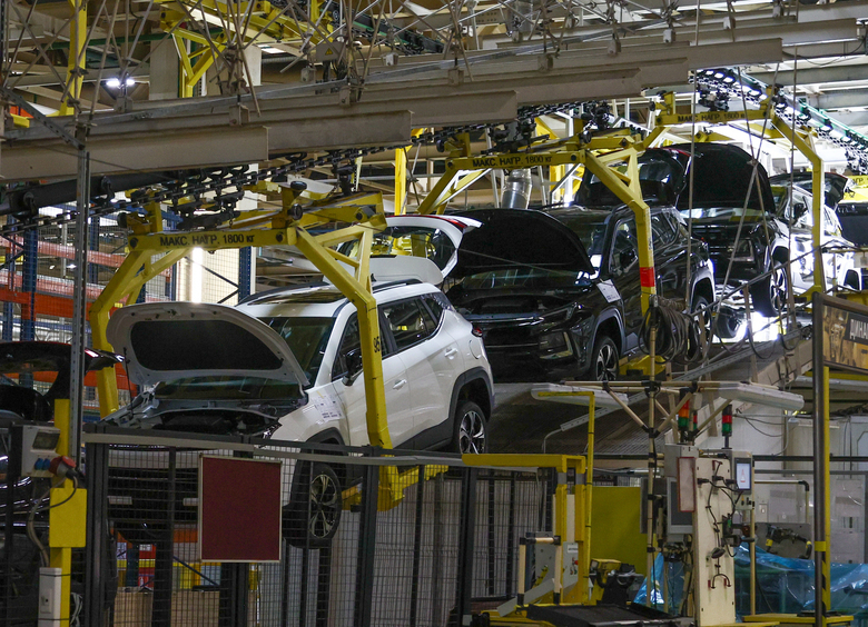 Россия нарастила производство легковых автомобилей на 39%
